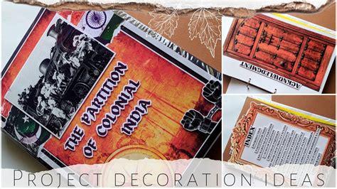 Partition Project For Class 12th Project Decoration Ideas Political