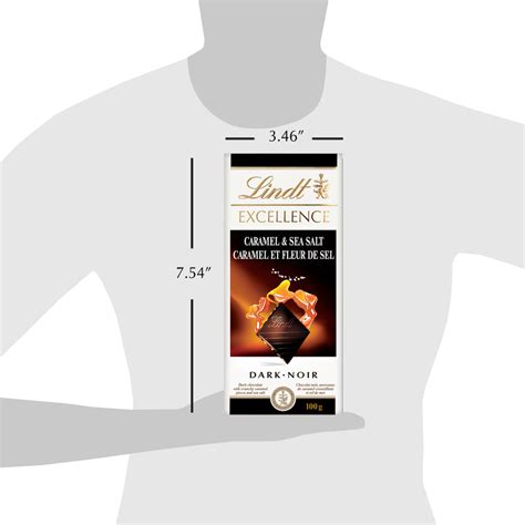 Lindt Excellence Dark Chocolate Caramel And Sea Salt Bar 100g Lindt Chocolate Canada