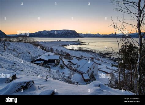 The island of Godøy in winter, Sunnmøre, Møre og Romsdal, Norway Stock Photo - Alamy