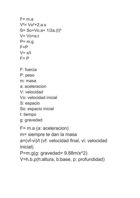 Formulas De Fisica PDF