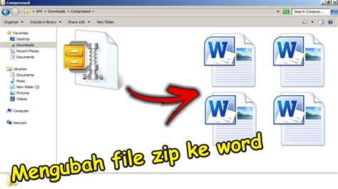 Cara Mengubah File Zip Ke Word Tutorial Microsoft Office