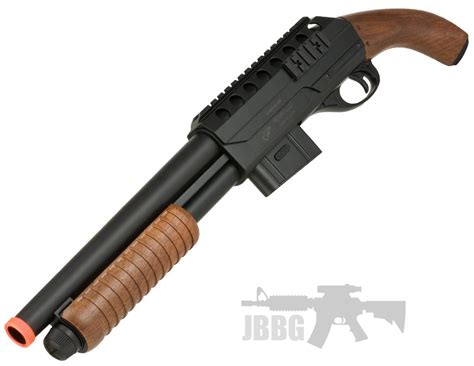 M C Pump Action Spring Powered Airsoft Shotgun Just Airsoft Guns