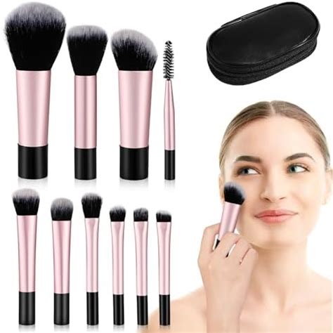 Amazon Healeved Pcs Makeup Brush Set Travel Makeup Brushes Set