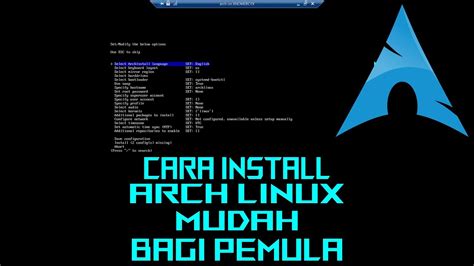 Archinstall Cara Mudah Install Arch Linux Dengan Manual Partition Mei