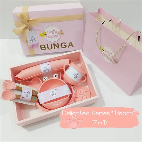 Jual Biyubi Hampers Silicone Feeding Set Kado Kelahiran Bayi New Born