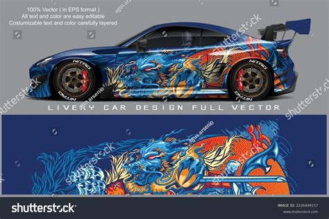 Race Car Livery Design Vector Background Graphic By Off