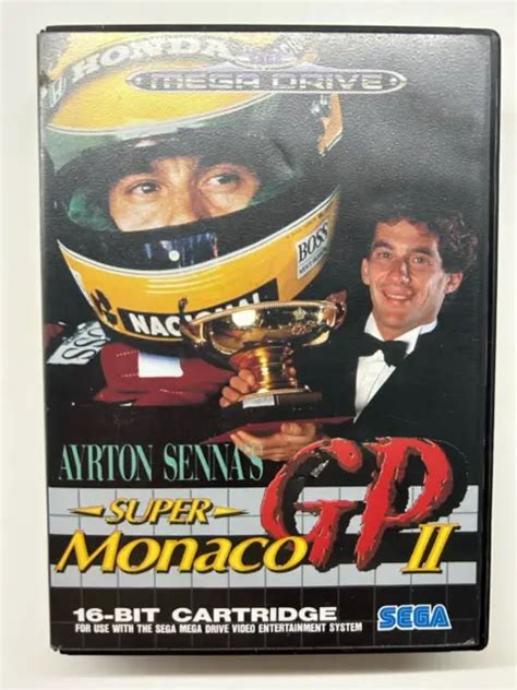 AYRTON SENNAS SUPER Monaco GP II 2 SEGA MEGA DRIVE GENESIS Boxed Manual