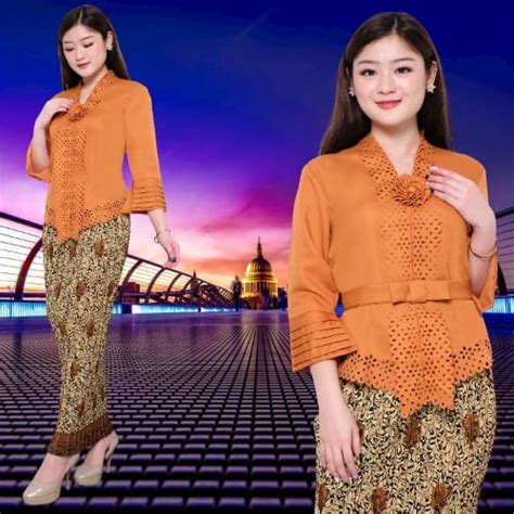 Jual Newtrendy89 Atasan Kebaya Encim Modern Katun Laser Model Ofneser