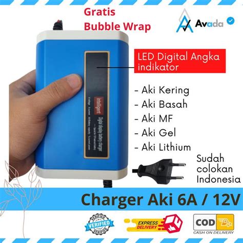 Jual Charger Aki 6A 12V Mobil Motor Carger Aki Casan Aki Alat Cas