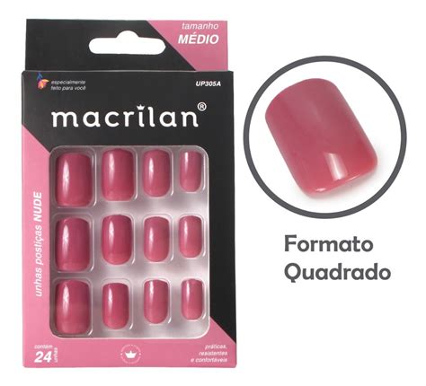 Kit Unhas Posti As Auto Colante Francezinha Nude Macrilan Mercado Livre