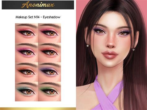 Anonimux Simmer S Makeup Set N14 Eyeshadow Sims 4 Cc Makeup The