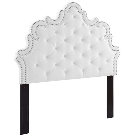 Arabella Button Tufted Performance Velvet Full Queen Headboard MOD 6563