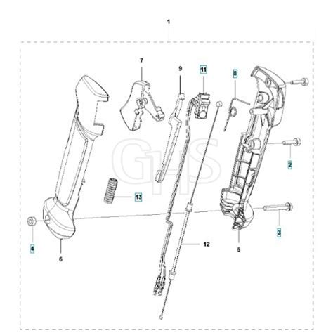 Mcculloch B Bt Throttle Controls Parts Diagram Ghs