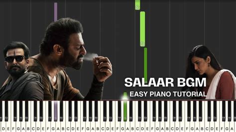 Salaar Bgm Easy Piano Tutorial Sound Of Salaar Prabhas Prithviraj