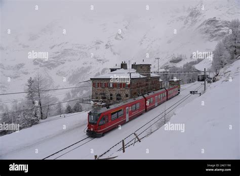 Nature view look through Bernina Express Stock Photo - Alamy