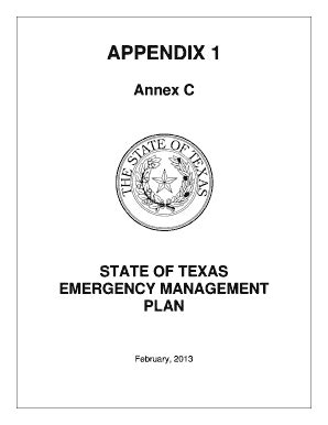 Fillable Online Txdps State Tx Multi Agency Feeding Plan Texas