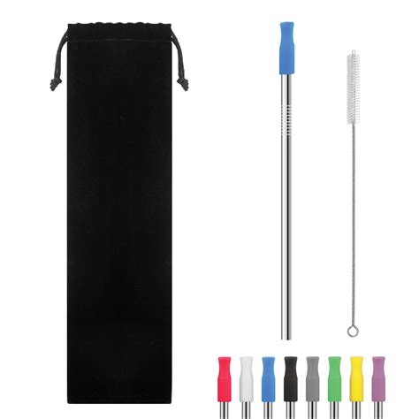 Silicone Tip Stainless Steel Straw Kit Target Inc