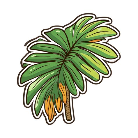 Illustration Of Tropical Palm Leaf Tropical Leaf Palms Tropical Palm Tree Clipart Palm Tree