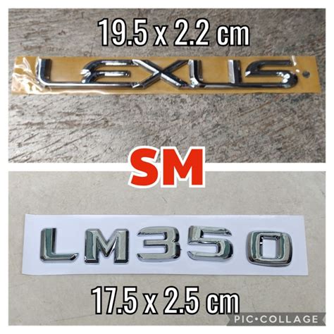 Jual Paket Emblem Tulisan Lexus Dan Lm Yang Mau Upgrade Dari Alphard Ke