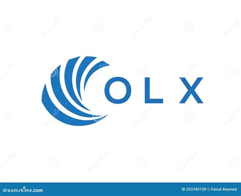 Olx Letter Logo Design On White Background Olx Creative Circle Letter