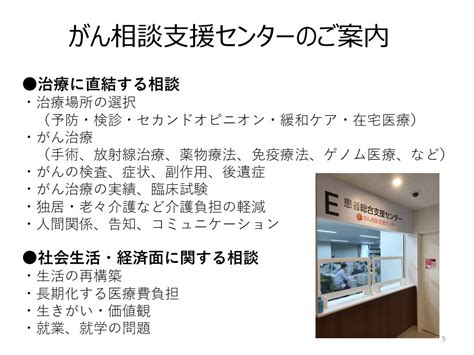 がん相談支援センターの取り組み