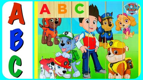 Learn Abc Alphabet With Paw Patrol Abc Alphabet Learning Youtube Video