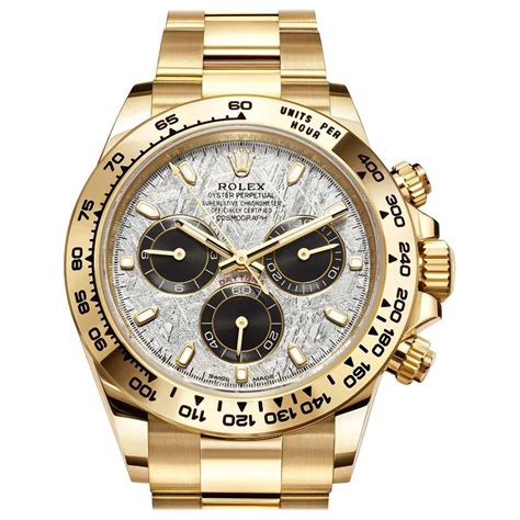 Rolex Daytona In 18k Yellow Gold With Meteorite Dial Watch Ref 116508