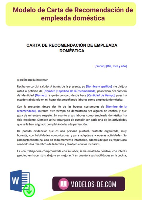 Carta De Recomendación Laboral Ejemplos Plantillas