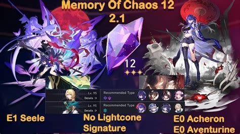 Memory Of Chaos E Seele E Acheron Honkai Star Rail