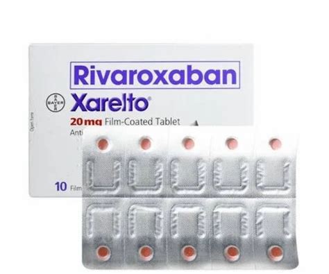 Xarelto Rivaroxaban 20mg Tablet At ₹ 2030box Rivaroxaban Tablet In