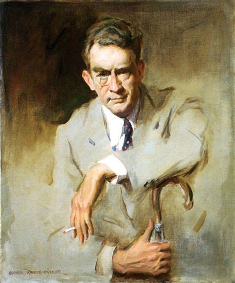 James Montgomery Flagg Portrait Wasserfarben