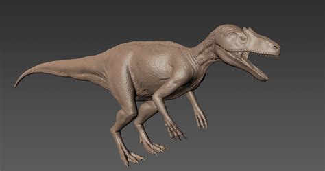 Allosaurus Modelo 3d 199 Fbx Obj Max Free3d