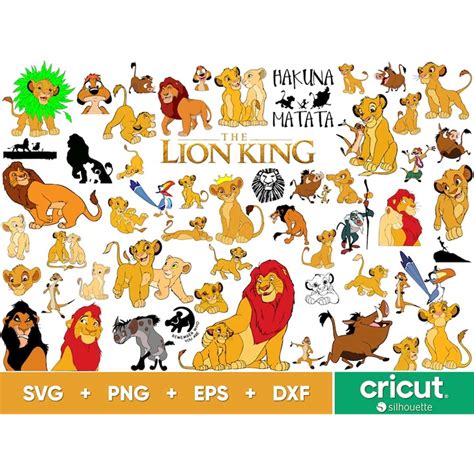 Lion King Svg Bundle Simba Svg Files For Cricut Lion King Inspire