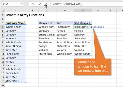 New Excel Features Dynamic Array Formulas Spill Ranges Excel Campus