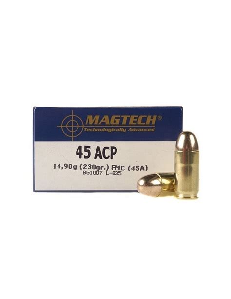 Munitions Magtech 45 ACP FMJ 230 Gr Armurerie De La Bourse