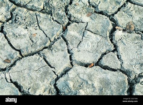 Closeup Of Dry Soil Cracked Ground For Background Crack Dried Soil In