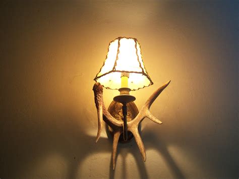 Deer Antler Wall Sconce Simple Design Real Antler With Real