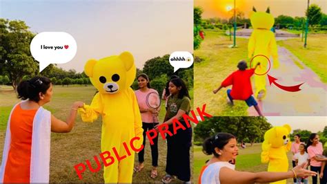 Funny Teddy Prank With Public Funny Teddy Prank Funny Public