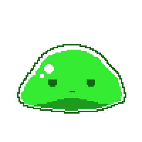 Pixilart Green Slime By Y0kid0ki