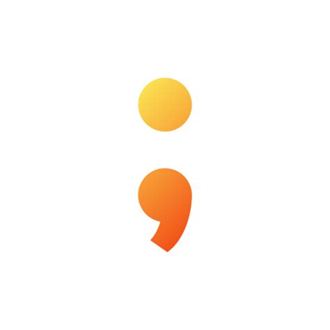 Semicolon Generic gradient fill icon