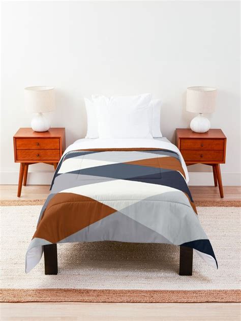 Navy Rust Geometry Viib Comforter