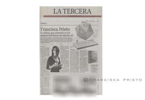 La Tercera (chile) | Francisca Prieto - Contemporary Visual Artist, London