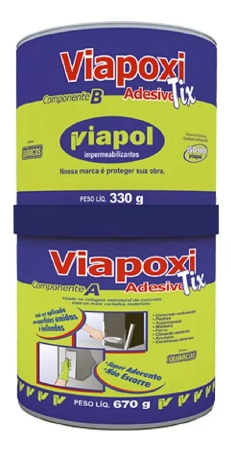 Viapol Adesivo Estrutural Viapoxi Tix Compound Epoxi Kg Arte