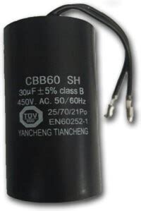 Condensateur cbb60 30 μf pour fendeuse électrique marque Euro expos