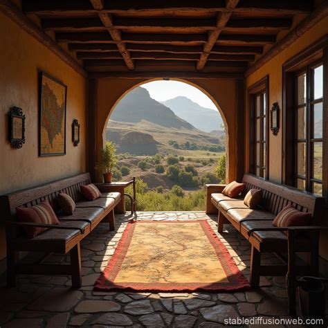 western themed saloon interior stable diffusion
