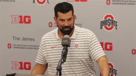 Ryan Day Previews Ohio States Matchup Against Wisconsin Youtube