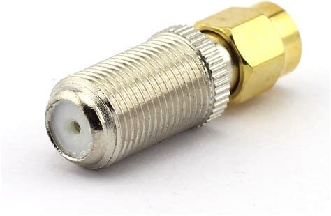 DGZZI Paquete De 2 Adaptadores Coaxiales RF F A Conector Coaxial SMA F