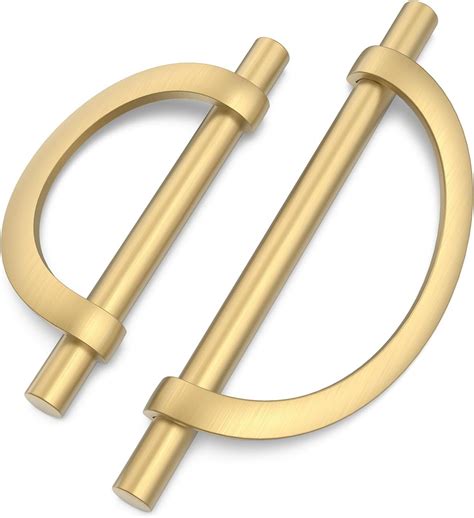 Homdiy 10 Pack Brushed Gold Drawer Pulls 5 Inch Hole Centers Kitchen