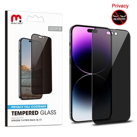 Apple IPhone 14 Pro Max 6 7 MyBat Pro Privacy Full Coverage Tempered