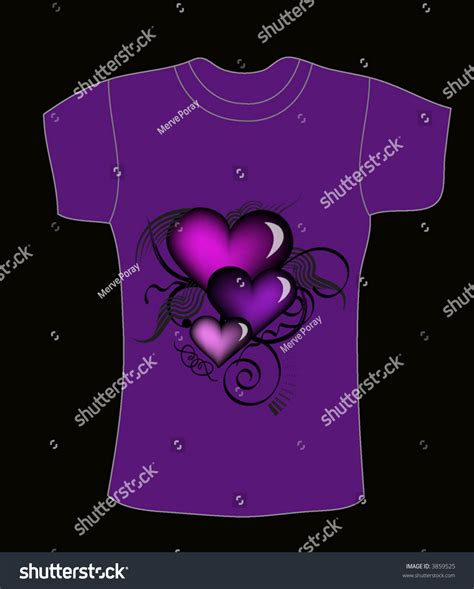 Vector Purple T-Shirt Design - 3859525 : Shutterstock